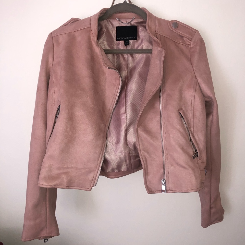 Blush, Suede Banana Republic Jacket